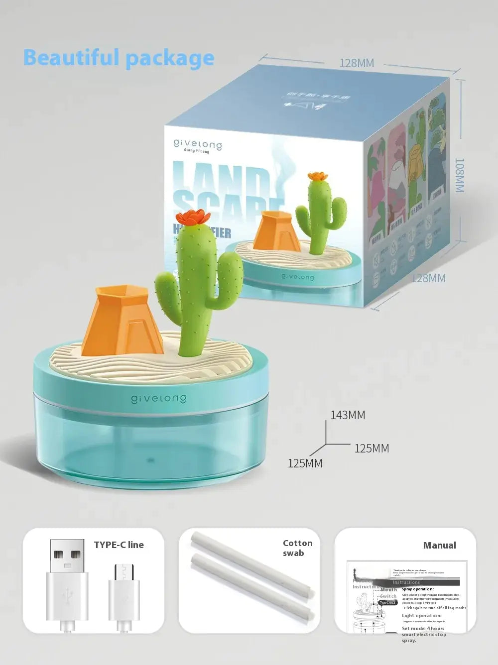 Air Humidifier Desktop USB Small Humidifier