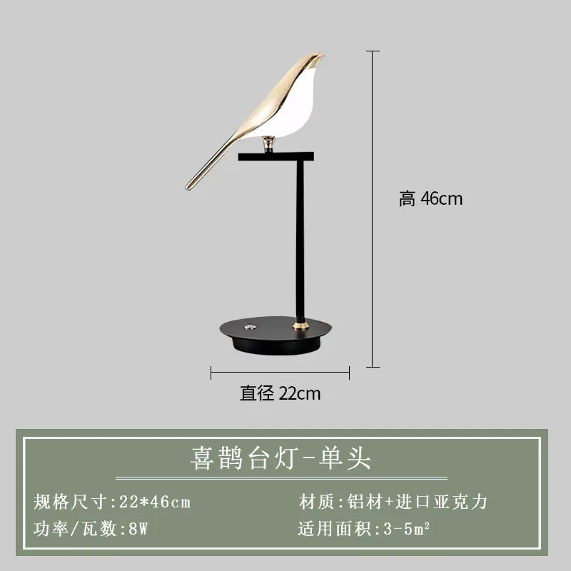 Modern Minimalist Creative Bird Wall Light for Home