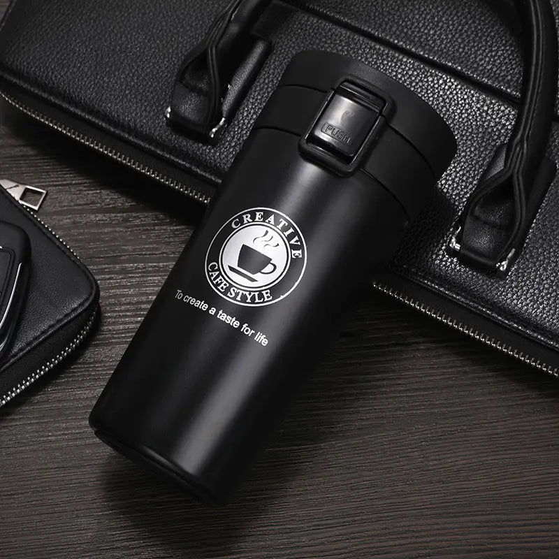 Stainless Steel Insulated Coffee Mug with Custom Design