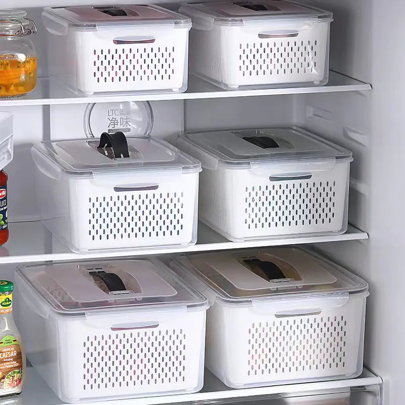 Fridge Organizer Bins Set