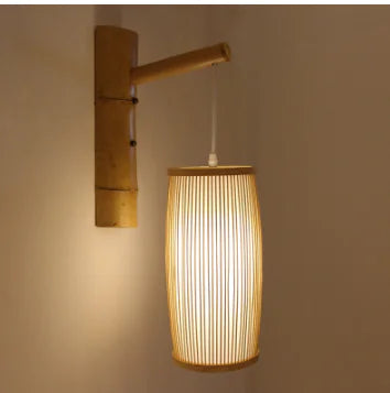 Creative Bamboo Pendant Light for Hallway Decor