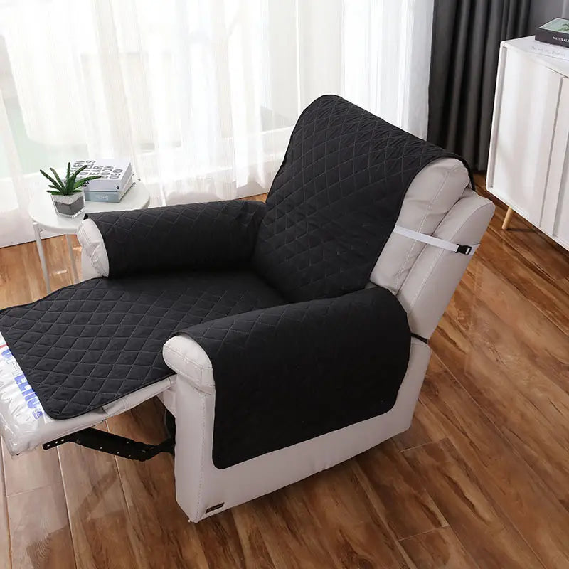 Reversible Water-Resistant Sofa Slipcover with Straps