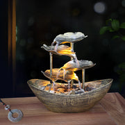 Creative Lotus Fountain LED Night Light for Home Decor