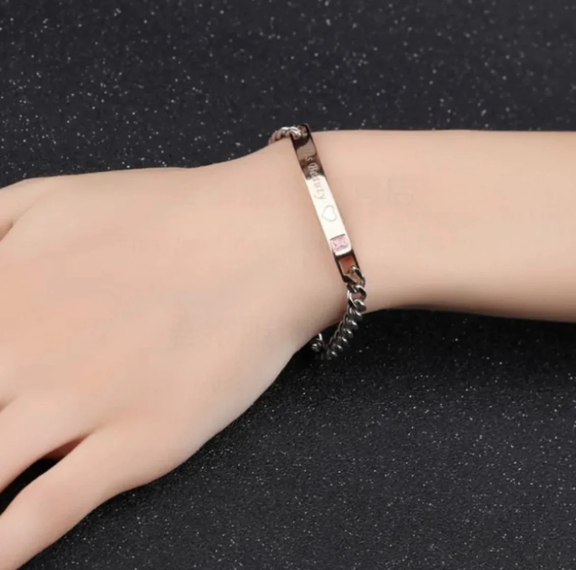 Couples Matching Heart & Crown Bracelets