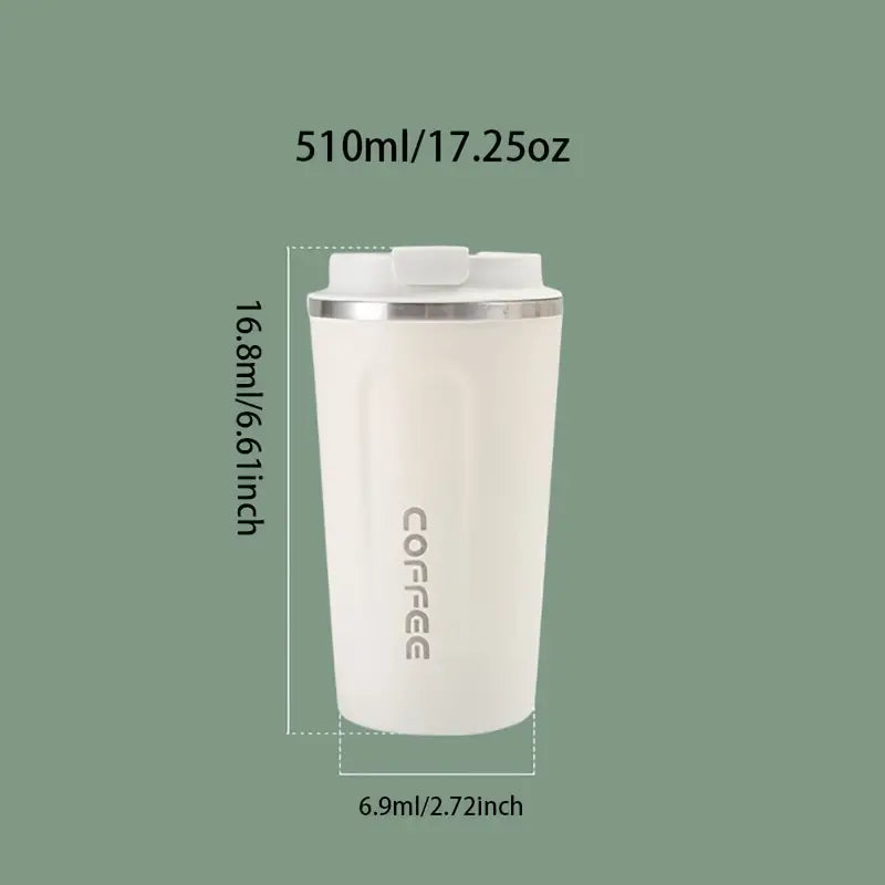 17.25oz Stainless Steel Leak Proof Coffee Mug, Insulated