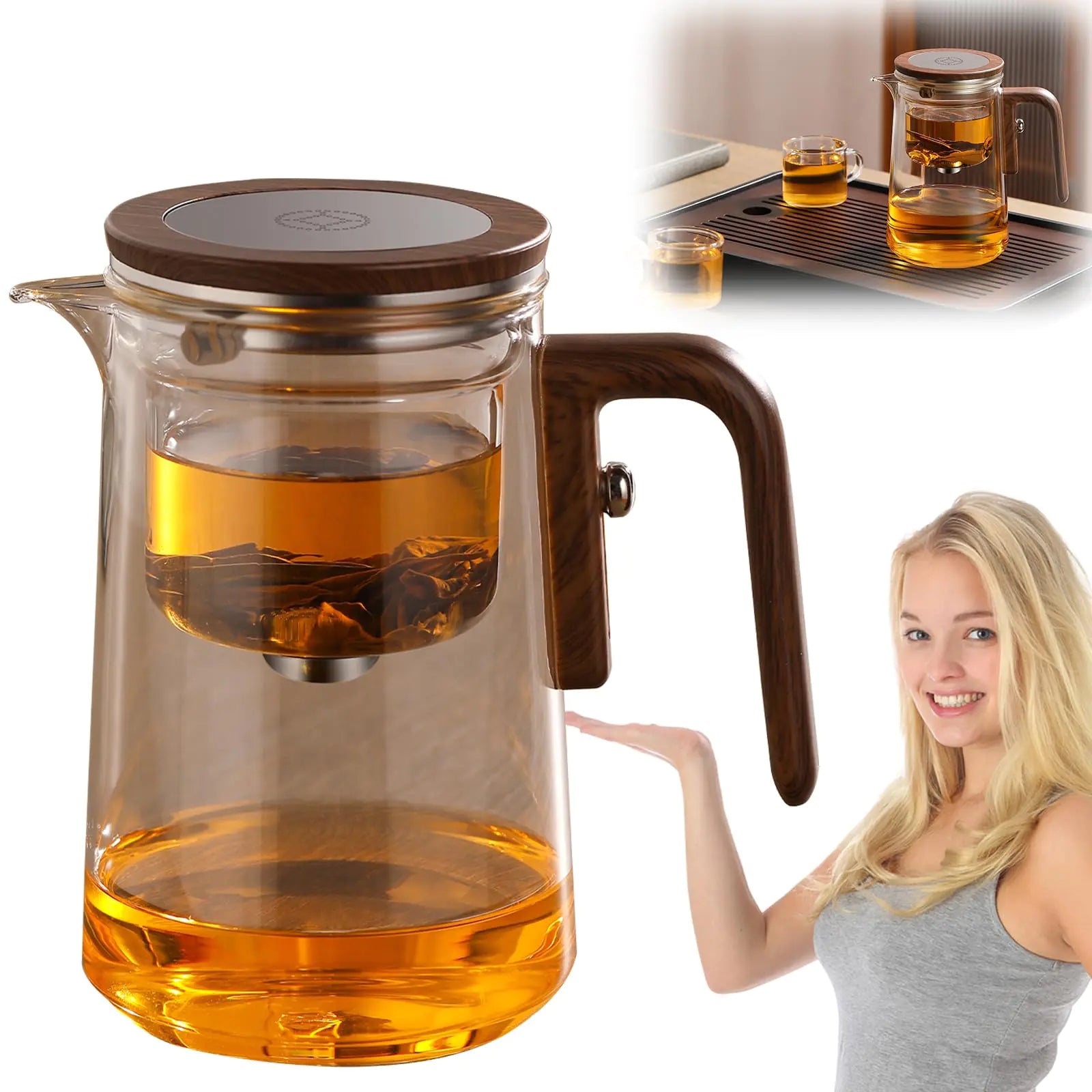 Enchanti Tea Pot Witchcraft Magical Enchanted Glass TeaPot