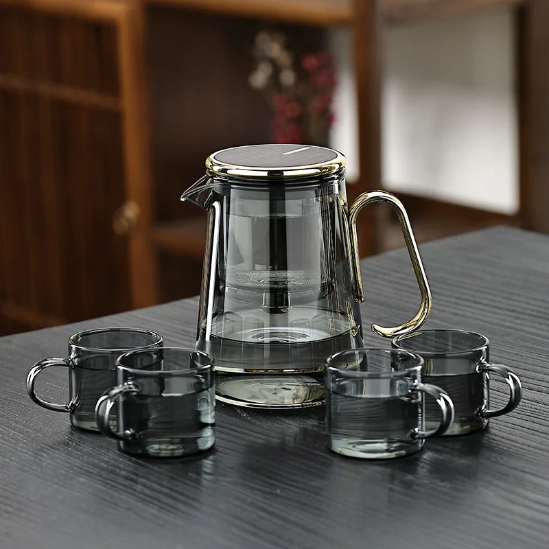 Resistant Glass Liner Magnetic Teapot
