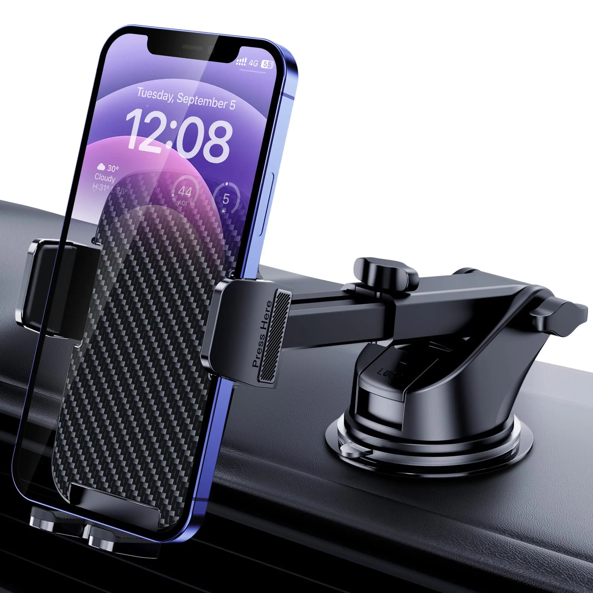 Qifutan Phone Holders for Your Car with Military-Grade Suction