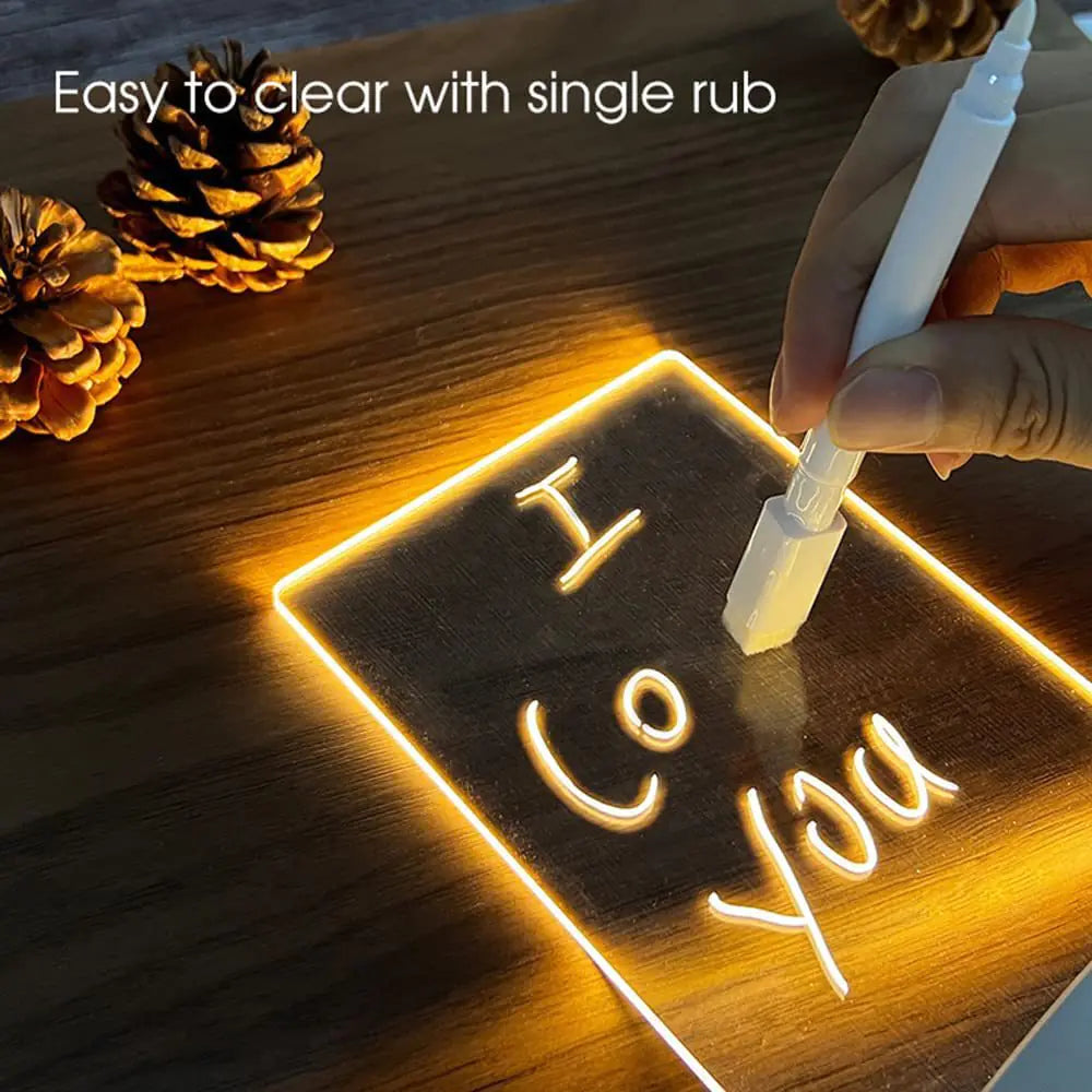 Creative LED Message Board with Transparent Design