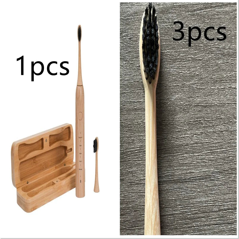 Eco-Friendly Bamboo Electric Toothbrush