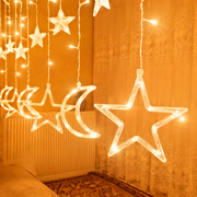 Ramadan Crescent & Star LED String Lights – Ramadan Mubarak Home Decor