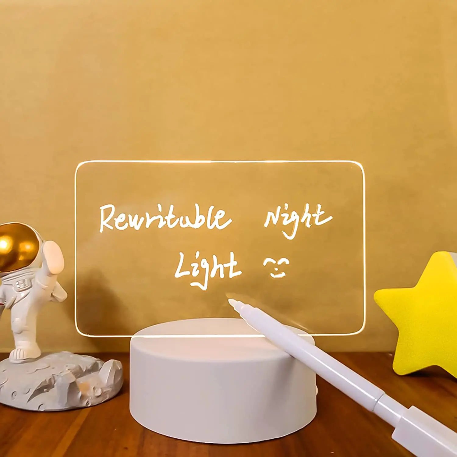 Creative LED Message Board with Transparent Design