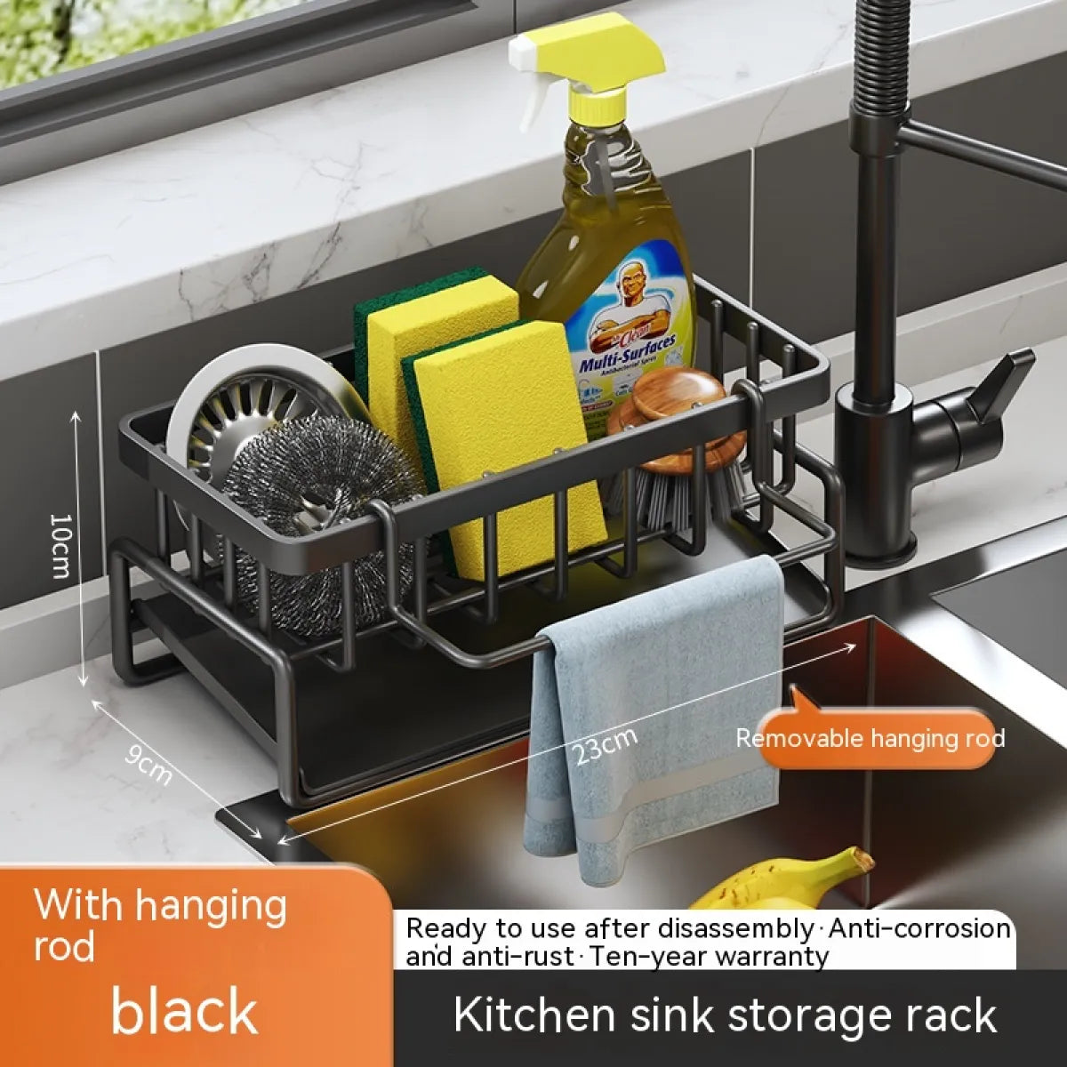 Under Sink Storage Organizer Rack