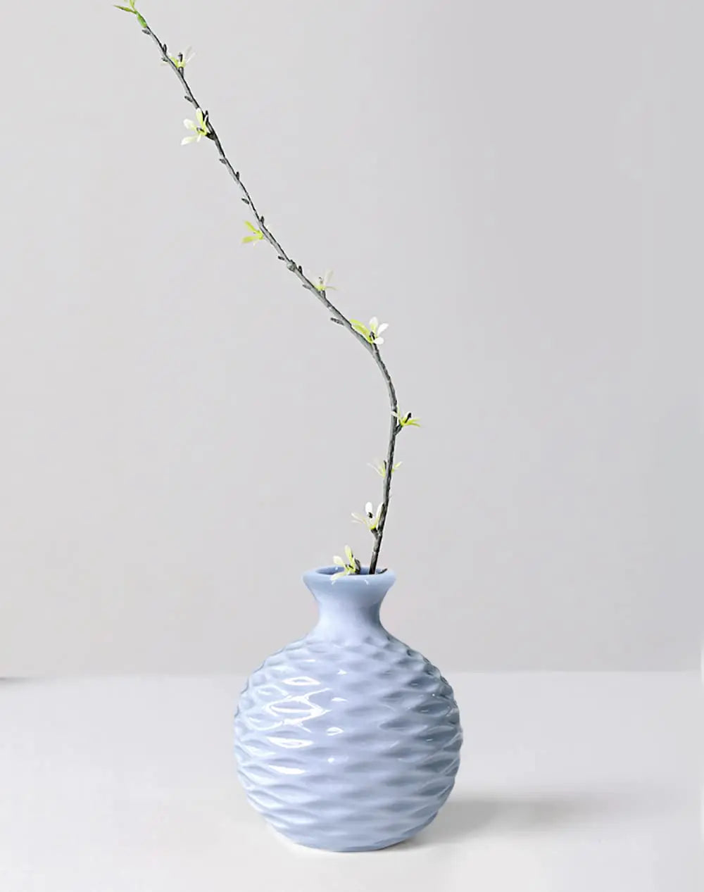 Ceramic Ikebana Flower Vase – Blue
