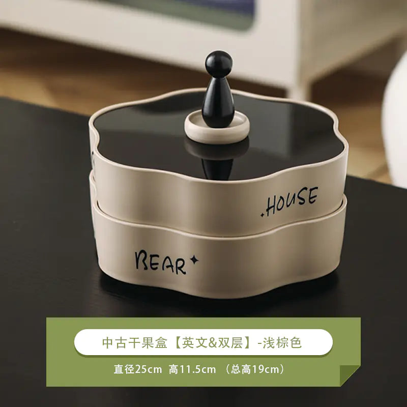 Elegant Multi-Layer Rotating Snack Organizer Tray