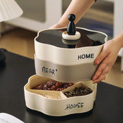 Elegant Multi-Layer Rotating Snack Organizer Tray