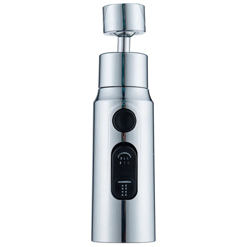 Using the 360° Rotatable Faucet Extender in a bathroom sink to control water flow.
