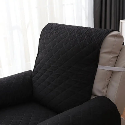 Reversible Water-Resistant Sofa Slipcover with Straps