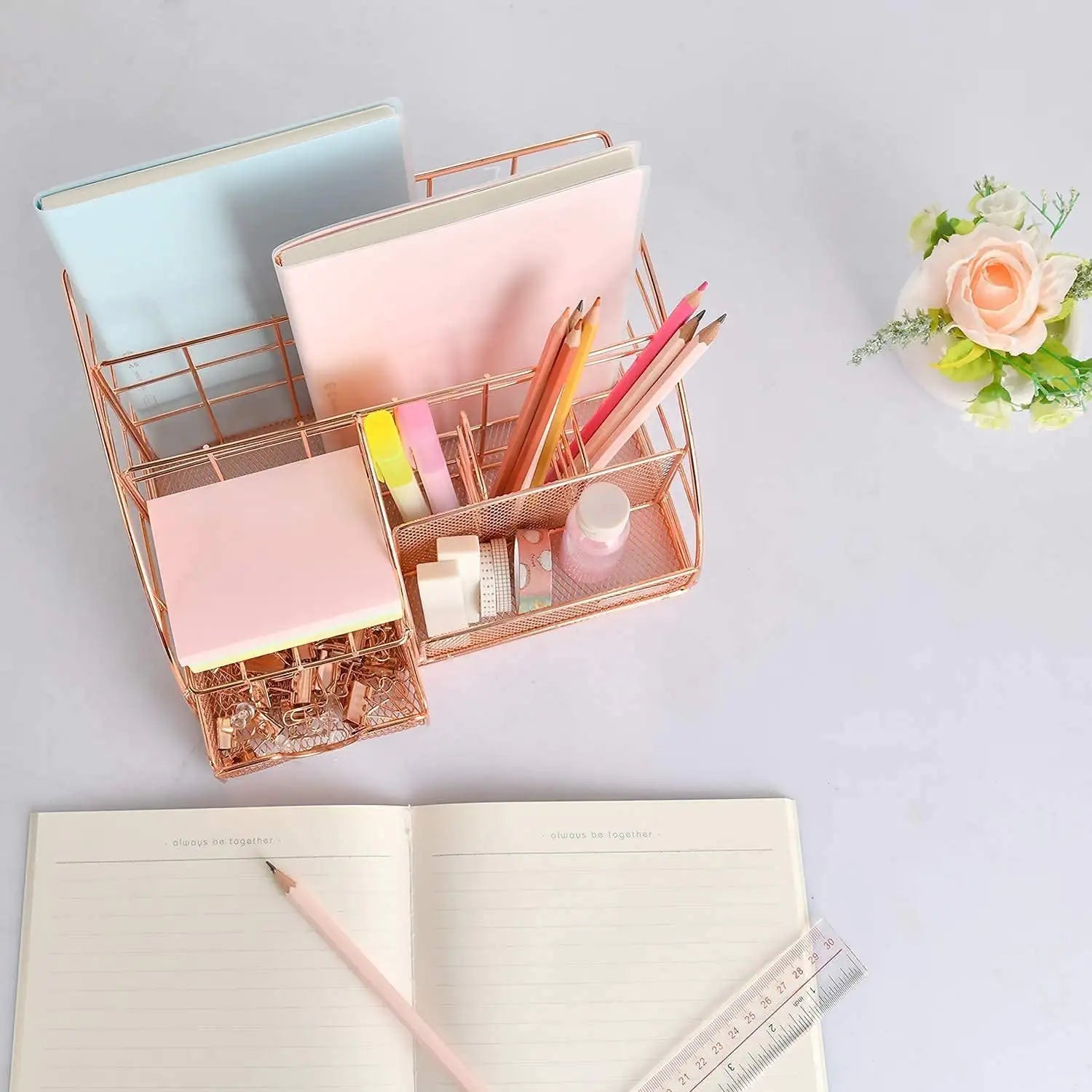 Multi-Compartment Desk Organizer
