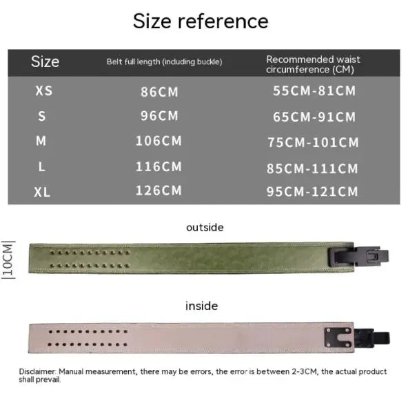 Power Lift Fitness Belt Quick Buckle