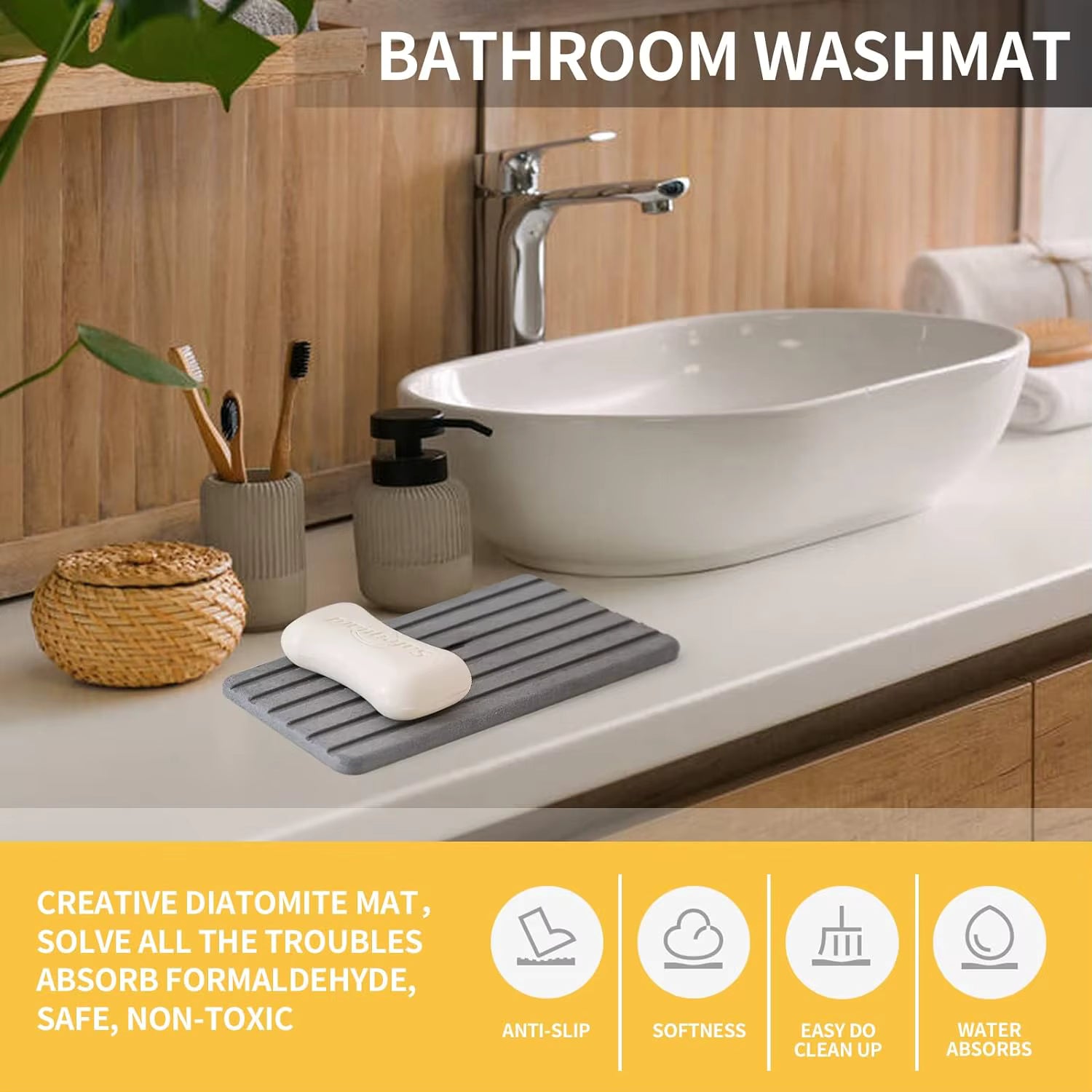 Diatomite Bathroom Coaster