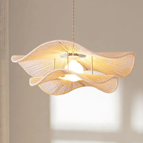 Japanese Vintage Rope Pendant Light for Home Decor