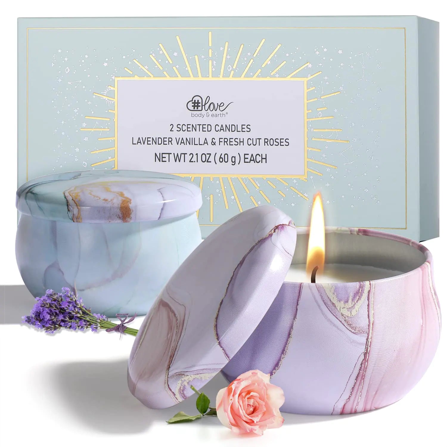 2-Pack Soy Candles Gift Set