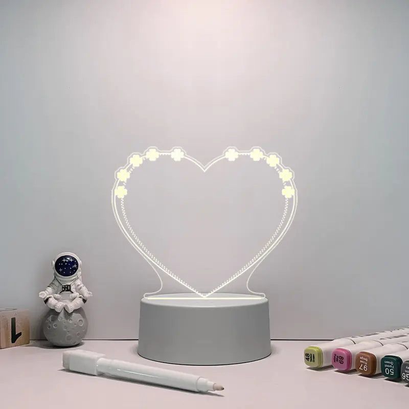 Creative LED Message Board with Transparent Design