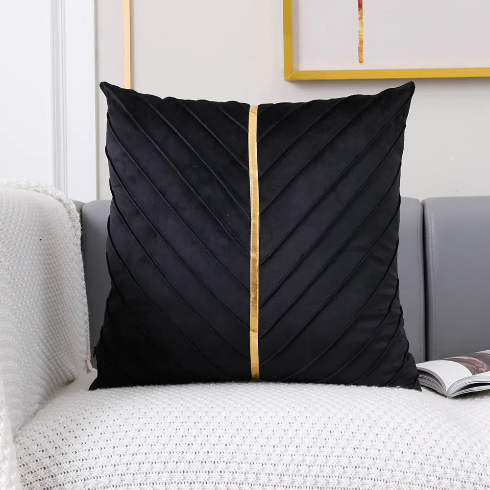 Velvet Throw Pillow Covers Set