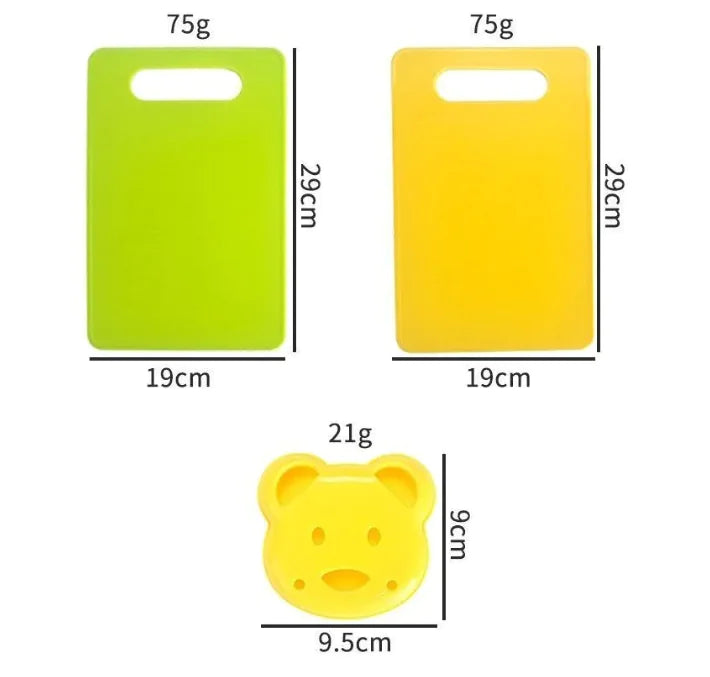  Various kitchen tool sets for kids displayed together, showcasing the variety of pieces.