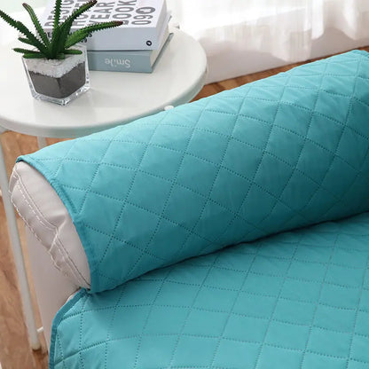 Reversible Water-Resistant Sofa Slipcover with Straps