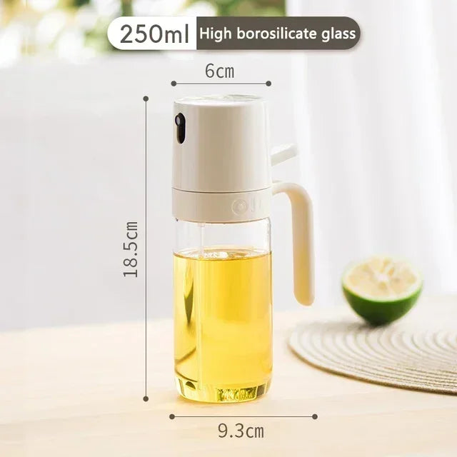 Non-aerosol, spray design of Silicone Oil Sprayer Bottle for a cleaner and healthier cooking experience.
