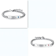 Couples Matching Heart & Crown Bracelets