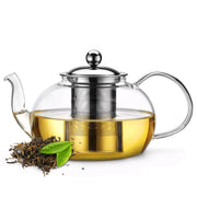 20oz (600ml) Clear Glass Tea Pot Set with Infuser
