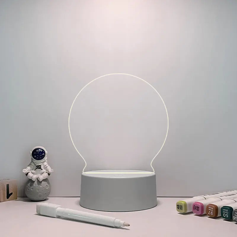Creative LED Message Board with Transparent Design