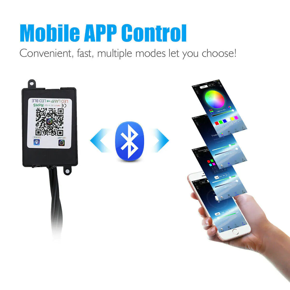 Car Interior LED Strip Lights – Ambient RGB Light Kit for Car Decor