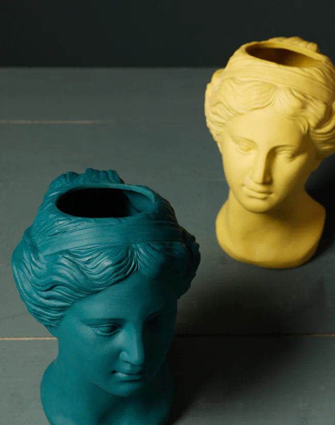 Greek Goddess Flower Pot, Vase, Ceramic Statue Vase