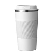 17oz Stainless Steel Vacuum Insulated Coffee Travel Mug for Ice Drink & Hot Beverage Double Wall Travel Tumbler Cups with Spill Proof Lid for Men and Women (WHITE)
