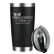 Dragonfly Inn Black Stainless Steel Insulated Tumblers20 Oz Personalized Vacuum Coffee Mug- Gilmore Girls Merchandise - Gifts for Women Mom- Unique Birthday Gifts