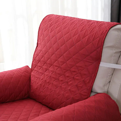 Reversible Water-Resistant Sofa Slipcover with Straps