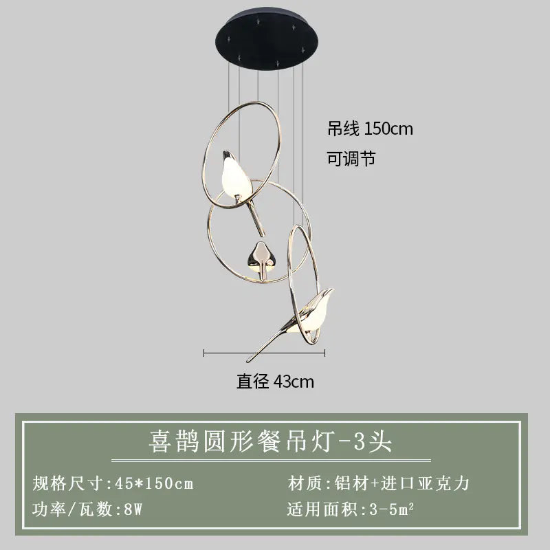 Modern Minimalist Creative Bird Wall Light for Home