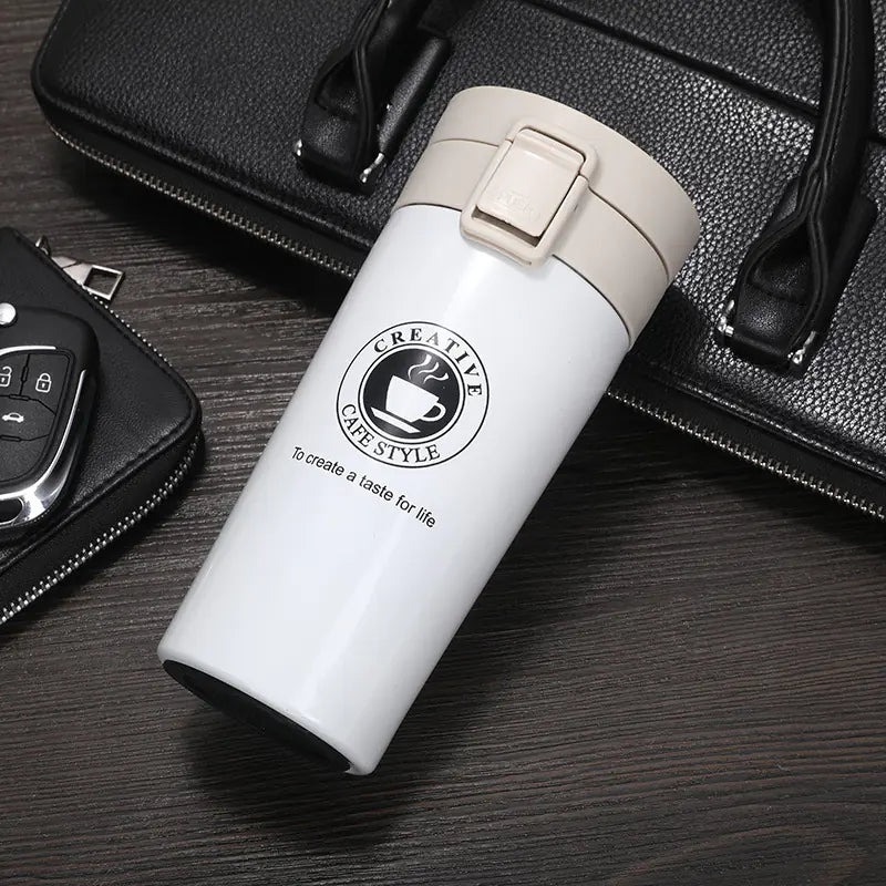Stainless Steel Insulated Coffee Mug with Custom Design
