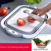 Foldable Cutting Board + Strainer (2-in-1)