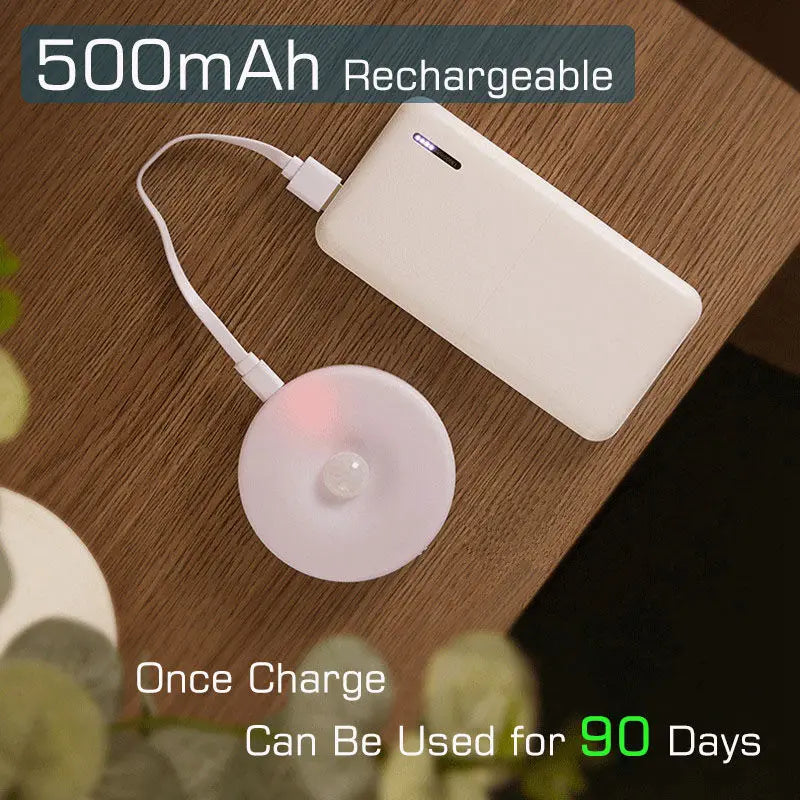 Motion Sensor Night Light – USB Rechargeable LED