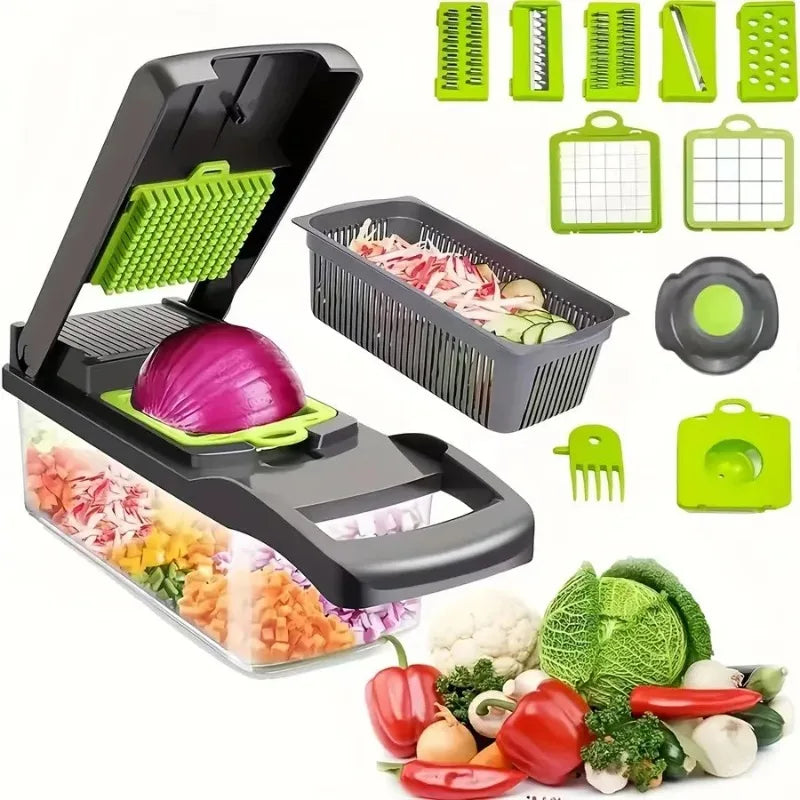 16-in-1 Multifunctional Vegetable Cutter &amp; Slicer