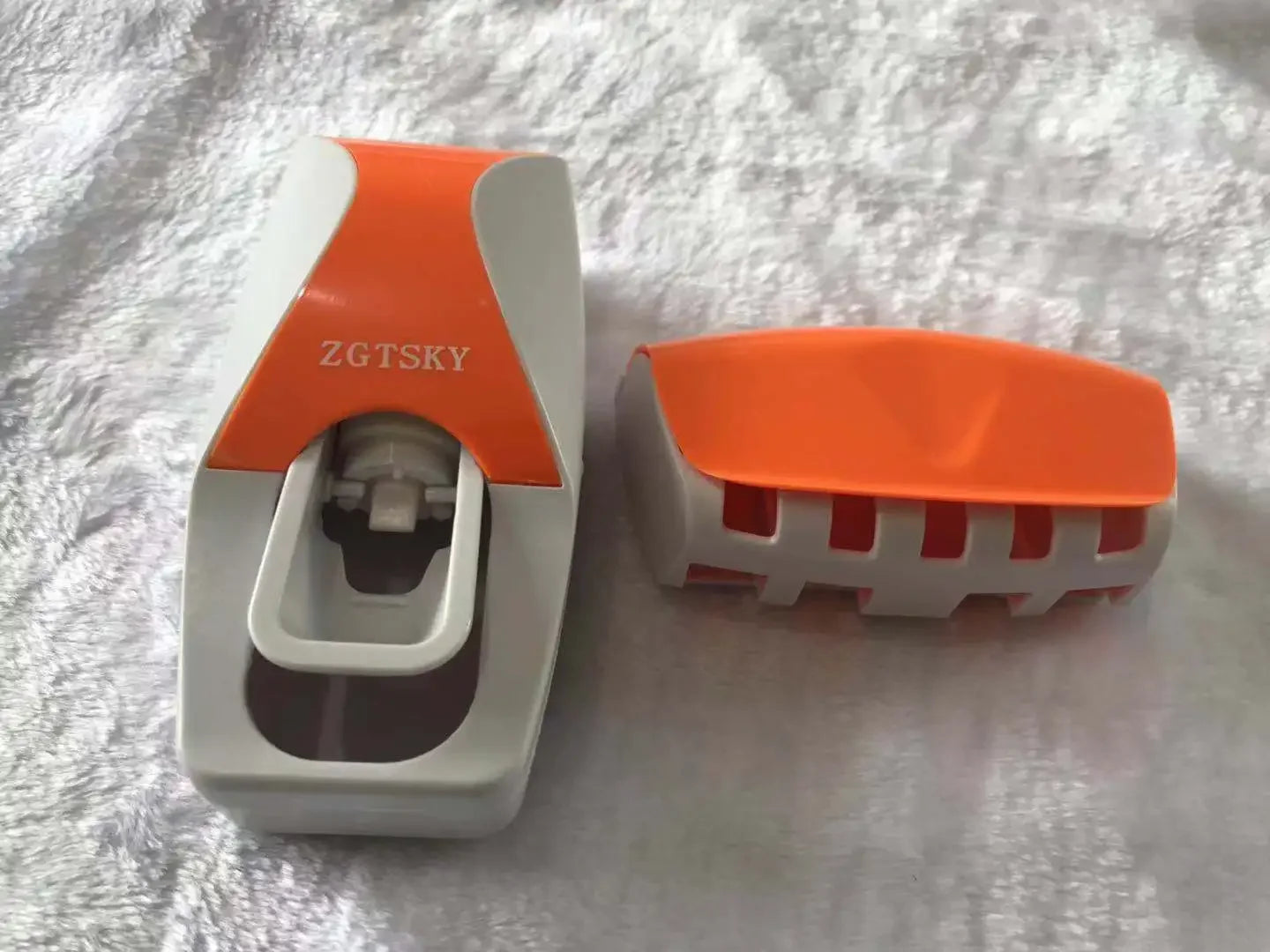 Automatic Toothpaste Dispenser + Toothbrush Holder (Wall Mounted)