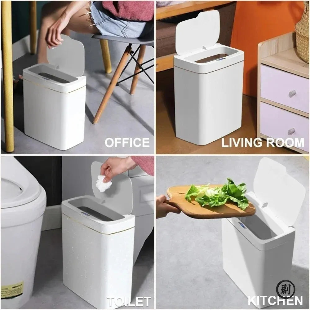 Automatic Motion Sensor Trash Can – Touchless Smart Bin