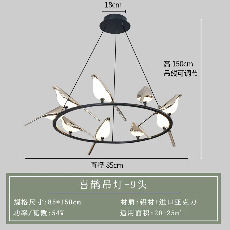 Modern Minimalist Creative Bird Wall Light for Home