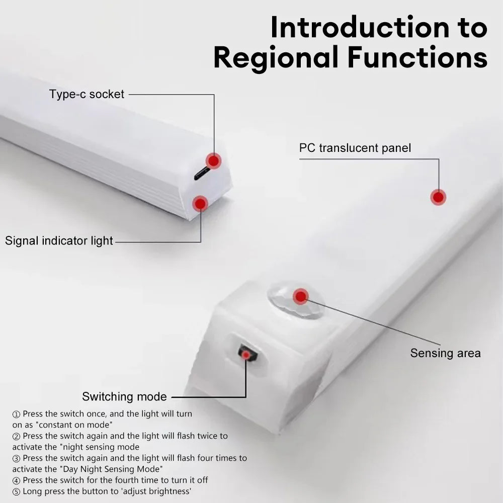 LED Motion Sensor Night Light (Rechargeable)
