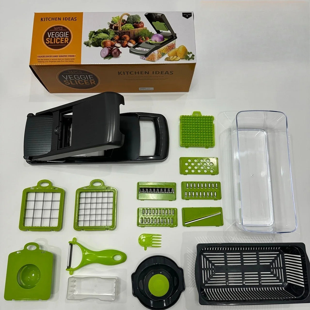16-in-1 Multifunctional Vegetable Cutter &amp; Slicer